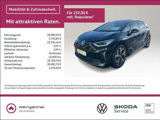 volkswagen id.3 pro, facelift, wärmepumpe, acc, matrix, 19