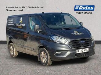 2022 ford transit custom 2.0 ecoblue 130ps low roof limited van panel van diesel manual