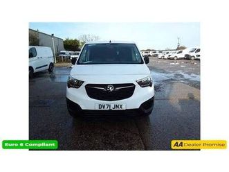 2021 vauxhall combo white 1.5 turbo d euro 6 panel van, 16,500 miles, ulez compliant, 5-speed m p...