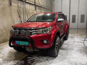 toyota hilux arctic truck 37 4wd automat hengerfeste delskinn ryggekamera eu ok
