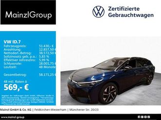 volkswagen id.7 tourer gtx 4m 86kwh(91kwh) ahk wäpu 360°hud
