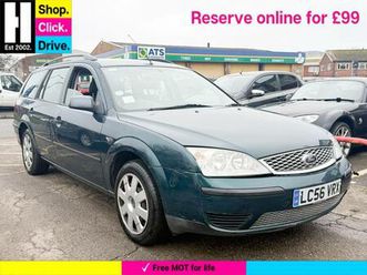 2006 ford mondeo 1.8i lx estate 5dr petrol manual (182 g/km, 123 bhp) estate petrol manual