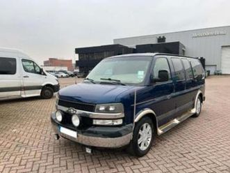 ② chevrolet van express 5.3i v8 benzine/lpg camper — camionnettes & utilitaires — 2ememain