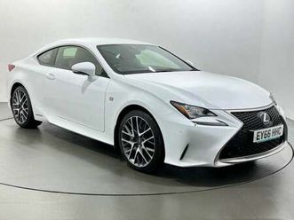 2016 lexus rc 2.5 300h f sport cvt euro 6 (start/stop) 2dr coupe petrol/electric hybrid automatic