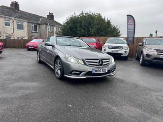 mercedes-benz e-class 3.0 e350 cdi v6 blueefficiency sport cabriolet 2dr diesel g-tronic euro 5 (
