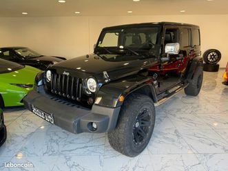 jeep wrangler unlimited 2.8 crd 200 chevaux sahara ba 70th anniversaire / bache d'été / rugged ridge