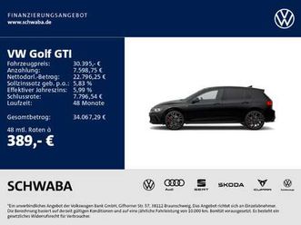 golf viii gti 2.0 tsi dsg 8-fach bereift