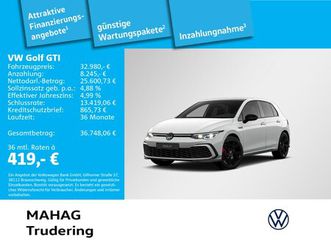 golf viii gti 2.0 tsi led+ navi pano parkassist rearview standhz app dsg