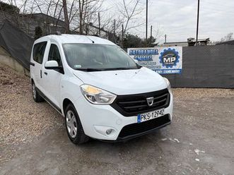 dacia dokker 1.6 benz+lpg 2016r. podwójne drzwi boczne! klimatyzacja śmigiel • olx.pl