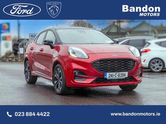 2024 ford puma red 1.0l ecoboost hybrid 125ps st-line auto