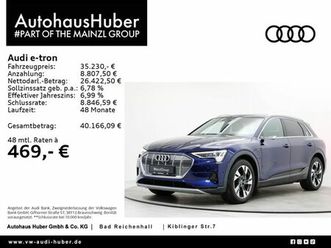 audi e-tron 55 quattro 300 kw ahk b&o hud matrix 360°