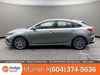 2023 kia forte5 gt dct hatchback: bc local, clean unit