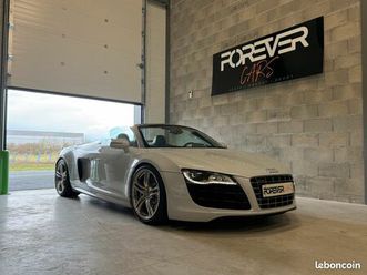 audi r8 spyder v10 5.2 525 r-tronic - unique en france / gris suzuka