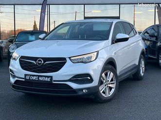 opel grandland x innovation 130 bva8/distribution neuve/apple carplay/caméra de recul/volant, sièges avant et arrière chauffants/roue de secours/