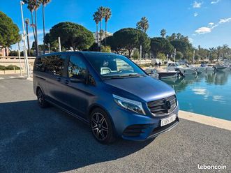mercedes classe v 250 d amg extra long 8 places bleue mate