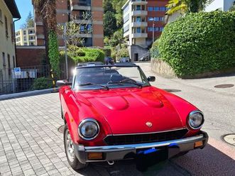 fiat 124 spider europa, 1982, rossa, cabriolet d'epoca