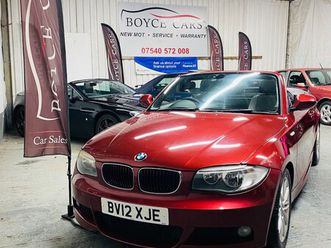 2012 (12) 118d m sport 2dr convertible, great history, well cared for car, px welcom