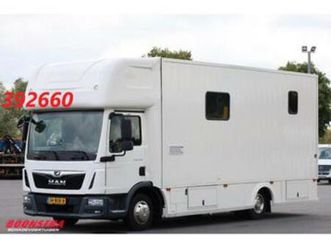 man tgl 8.190 robrise horsetruck + camper camera 61.047 km! — vrachtwagens — marktplaats