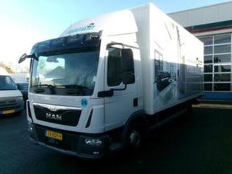 man tgl 8.180 euro-6 airco, meubelbak, laadklep (bj 2013) — bestelauto's — marktplaats