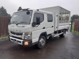 2020 mitsubishi canter 7c15d 38 double cab cage with tail lift only 38000 miles + vat na diesel m...