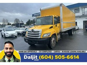 2016 hino 338 26’ box + liftgate + hydraulic brake + reliable
