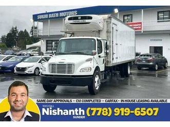2019 freightliner m2 26’ multitemp reefer + railgate + hydraulic brake