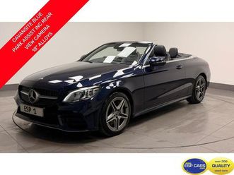 2019 mercedes-benz c-class 2.0d c300d amg line (244ps) (premium) cabriolet 2d