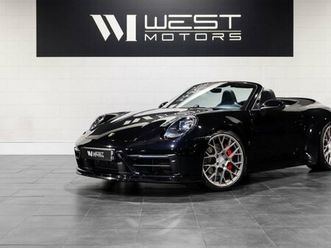 porsche 911 type 992 carrera 4s cabriolet 450 – immat france carbone sport design chassis-10mm cam 360° volant alcantara bose carplay 1244e-mois