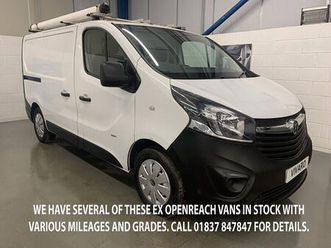 2016 vauxhall vivaro 1.6cdti 2900 ecoflex l1h1 (90ps) panel van
