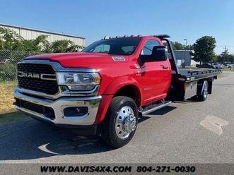 2023 dodge ram 5500 hd slt miller industry flatbed rollback tow truck