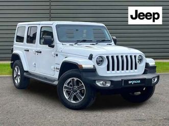 2019 jeep wrangler 2.0 gme sahara auto 4wd euro 6 (start/stop) 4dr convertible petrol automatic