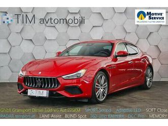 maserati ghibli diesel 3.0d v6 aut 275ks adapt.led radartemp, 2018 god.