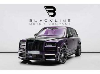 rolls-royce cullinan 2021 rolls royce cullinan mansory black badge, 1 year warranty, service history, low kms, european