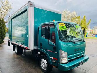 2014 isuzu npr w5500hd gas 216k.mi. 16ft.box+lift+side door truck*sale