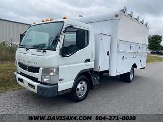 2014 mitsubishi fuso canter fe125 duonic utility work truck