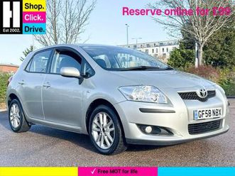 2009 toyota auris 1.6 tr hatchback 5dr petrol multimode (161 g/km, 124 bhp) hatchback petrol auto...