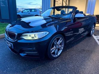 bmw série 2 235i cabriolet (f23) m235ia 326ch bva8 entretien 100% cuir chauffant electrique mémoire keyless harmankardon caméra nav pro advanced xenon volant pc