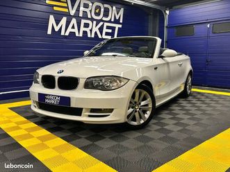 bmw serie 1 cabriolet e88 120d 177ch luxe - entretien complet - chaine et injecteurs neufs - moteur fiabilisé - 2008