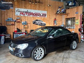 volkswagen eos ( cabriolet) 2.0 tfsi 200 cv carat / 164 174 kilomètres / xenon / cuir / gps / son dynaudio