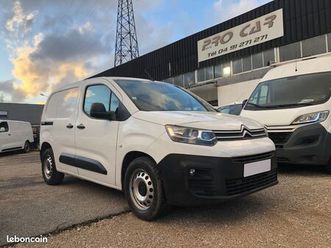 citroën berlingo hdi 100 cv 1000kg de charge grip control 3 places tva recuperable 1ere main entretien complet a jour