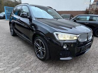 bmw x3 xdrive 35d m sport 3.0 d 313 ch suivi bmw + attelage + tête haute + pack hiver