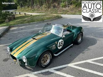 cobra classic motor carriages, v8 ford 302ci windsor (5 l), boite 5 méca, freins et direction assistés, tonneau cover