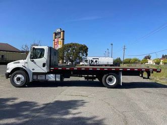 2018 freightliner m2 22ft flatbed **non-cdl, cummins, pto ready**â