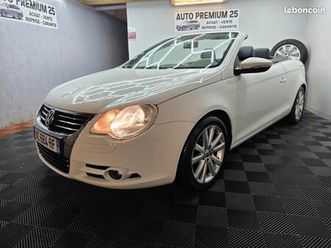 volkswagen eos cabriolet 2.0 tdi 140 cv carat toit ouvrant panoramique ct ok