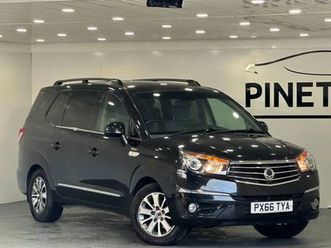 2016 ssangyong turismo 2.2d elx mpv 5dr diesel t-tronic 4wd selectable euro 6 (178 ps) mpv diesel...