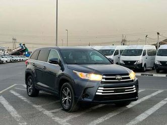 toyota highlander 2018 toyota highlander mid option 2.7l v4 -awd 4x4 - rear camera - leather seat