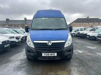 2018 vauxhall movano 2.3 cdti biturbo h3 van 145ps panel van diesel manual