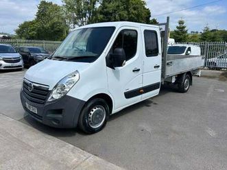 vauxhall movano 2.3 cdti 3500 double crew cab dropside white manual diesel 2018