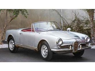1963 alfa romeo giulietta spider a vendre