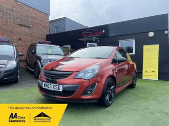 2013 vauxhall corsa 1.2 16v limited edition euro 5 3dr petrol